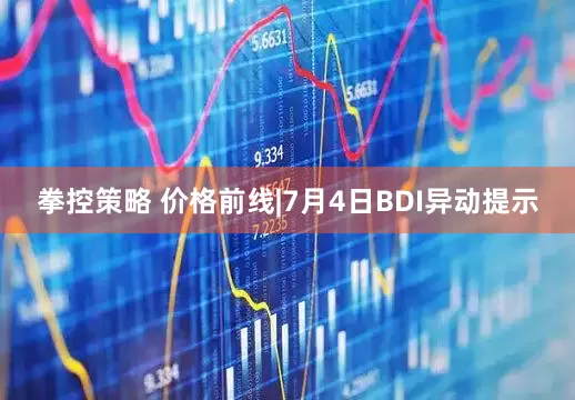 拳控策略 价格前线|7月4日BDI异动提示